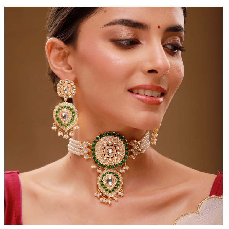 Kundanika Chocker Necklace Set